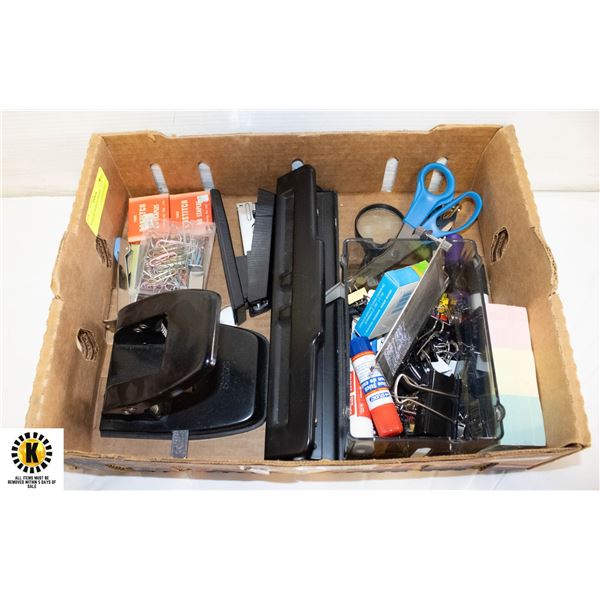 FLAT OF OFFICE SUPPLIES