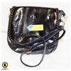 Image 1 : BLUE PATENT LEATHER CROSS-BODY PURSE