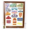 Image 1 : FRAMED COLLECTION OF RETRO BOWLING BADGES