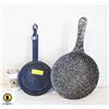 Image 1 : 2 GRANITEWARE FRYING PANS