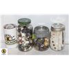 Image 1 : 3 JARS OF BUTTONS