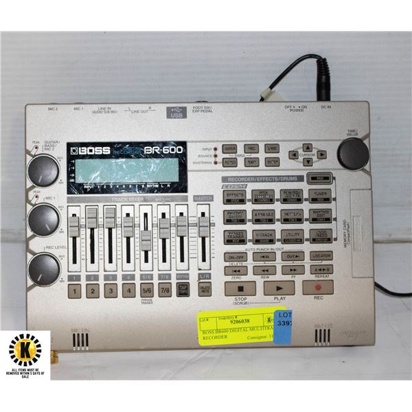 BOSS BR600 DIGITAL MULTITRACK RECORDER
