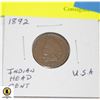 Image 1 : 1892 USA 1 CENT INDIANHEAD
