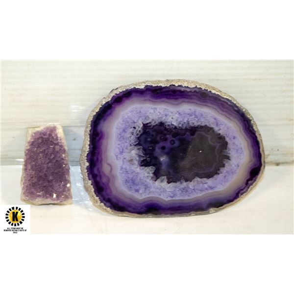 ESTATE AMETHYST LARGE SLAB & SPECIMEN CLUSTER