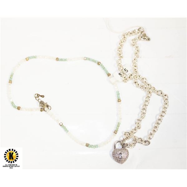 ESTATE SEMI PRECIOUS STONE ANKLET &
