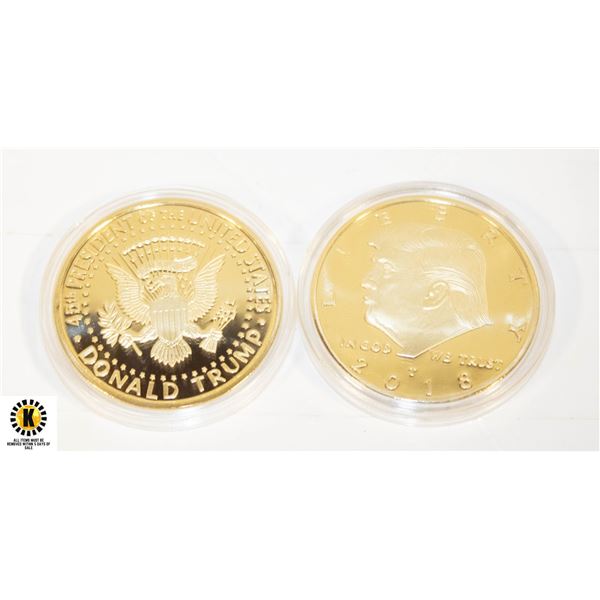 2 U.S.A. PRESIDENT TRUMP AMERICAN EAGLE COINS IN