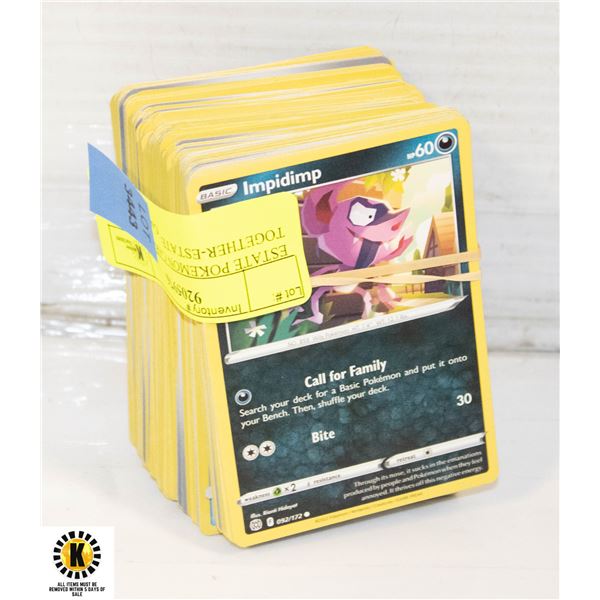 ESTATE POKEMON CARDS ALL TOGETHER-ESTATE