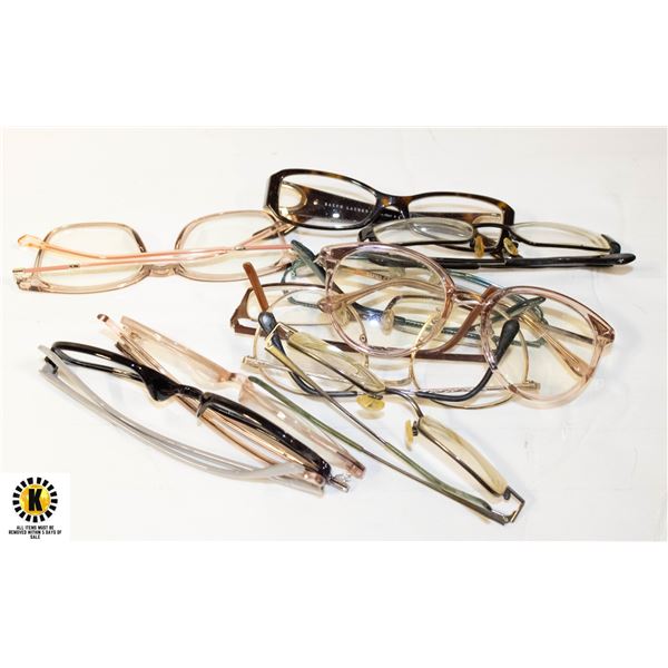 10 PAIRS OF LADIES READING GLASSES &