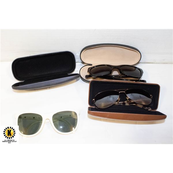 3 PAIRS OF LADIES ESTATE SUNGLASSES