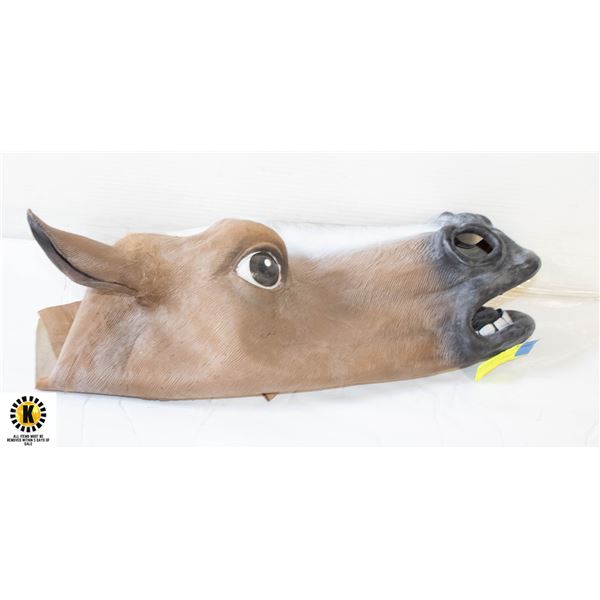 RUBBER HORSE HEAD MASK-ESTATE