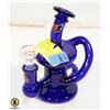 Image 1 : RED EYE GLASS BUBBLER WITH CHEECH BOWL