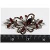 Image 1 : NEW RED RHINESTONE BUTTERFLY FRENCH HAIR CLIP