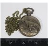 Image 1 : NEW DINOSAUR POCKET WATCH WITH CHAIN