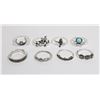 Image 1 : LOT OF NEW SIZE 5 FASHION RINGS