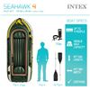 Image 2 : NEW INTEX SEAHAWK 4 PERSON INFLATABLE BOAT SET