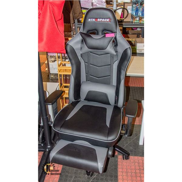 NEWLY ASSEMBLED STARSPACE GAMING CHAIR W/ FOOT