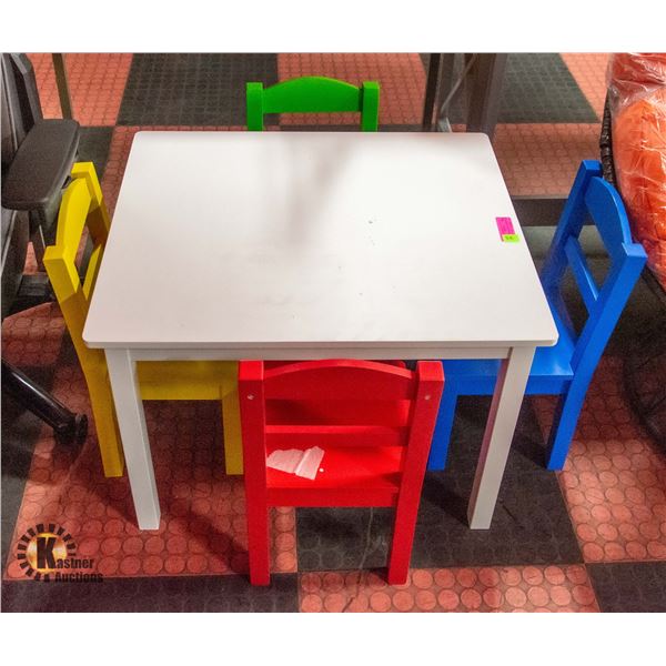 NEWLY ASSEMBLED HUMBLE CREW TODDLER TABLE & CHAIRS