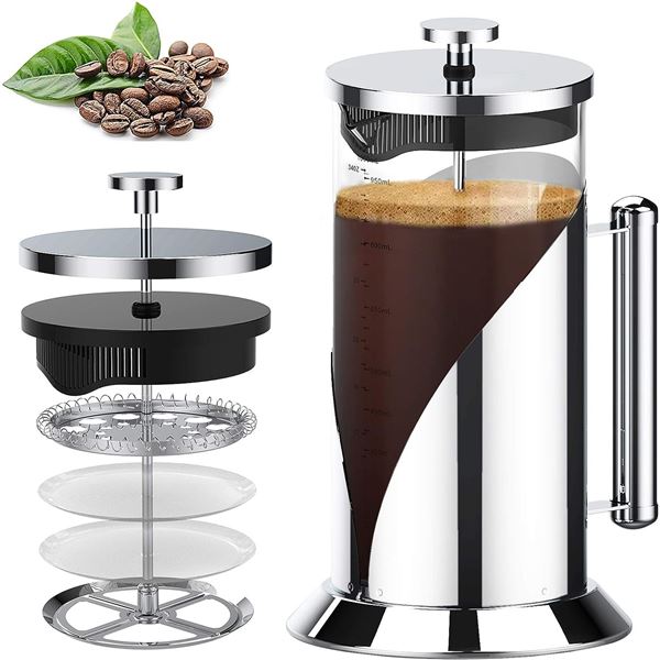 NEW UNBOXED TRIPLE TREE FRENCH PRESS COFFEE MAKER