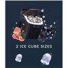 Image 2 : NEW ECOZY PORTABLE ICE MAKER MACHINE, BLACK