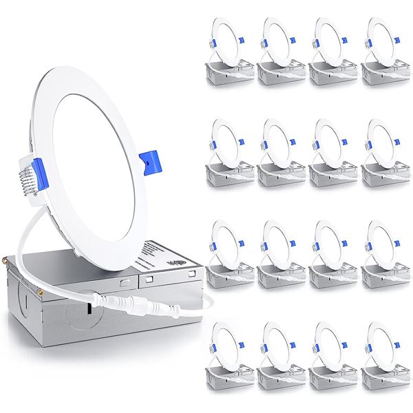 NEW ENSENIOR 16PCS ULTRA THIN LED RECESSED CEILING