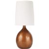 Image 1 : NEW STONE & BEAM MODERN TABLE LAMP, WOOD GRAIN