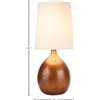 Image 2 : NEW STONE & BEAM MODERN TABLE LAMP, WOOD GRAIN