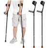 Image 1 : NEW ANTDVAO ADJUSTABLE HEIGHT FOREARM CRUTCHES