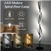 Image 2 : NEW JUSTIFAN LED SPIRAL FLOOR LAMP WITH REMOTE