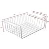 Image 2 : NEW 2 PACK OF WIRE UNDER SHELF STORAGE BASKETS