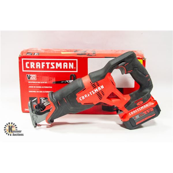 CRAFTSMAN V20 CORDLESS RECIPROCATING SAW COMES