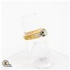 Image 2 : 14K YELLOW GOLD DRESS/ENGAGEMENT RING SIZE 7.75