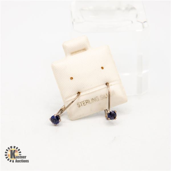 JP594-249 SILVER IOLITE EARRINGS