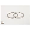 Image 1 : JP594-224 SILVER LARGE HOOP EARRINGS