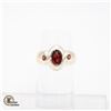 Image 1 : JP594-209 SILVER GARNET RING