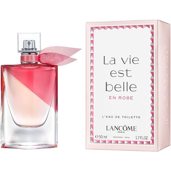 NEW 50ML BOTTLE OF LA VIE EST BELLE EN ROSE