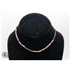 Image 1 : NEW RHODONITE GOLD PLATED CHOKER 13.5