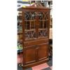 Image 1 : WOODEN CHINA CABINET 33" X 16.5" X 65"