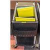 Image 1 : ROLLING FILE CABINET W/ HANGING FILES