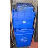 Image 1 : RECYCLING BINS ASSORTED SIZES LOT OF 7