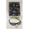 Image 1 : 12 NEW PAIRS OF BLACK SPORT SUNGLASSES