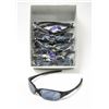 Image 1 : 12 PAIRS OF BLACK W/SMOKEY LENS SPORT SUNGLASSES