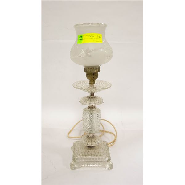 VINTAGE GLASS LAMP