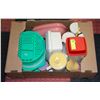 Image 1 : ASSORTMENT OF RETRO TUPPERWARE