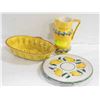 Image 1 : ITALIAN HAND PAINTED PITCHER, ITALIAN LEMON MOTIF