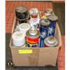 Image 1 : BOX OF AEROSOLS AND LUBRICANTS