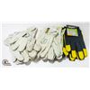 Image 1 : FLAT WITH 6 PAIRS OF WORK GLOVES M, LG, XL