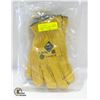 Image 1 : 2 PAIRS CUT RESISTANT LEATHER GLOVES