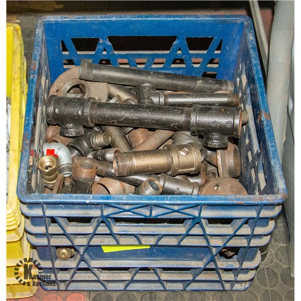 CRATE OF PIPE FITTINGS