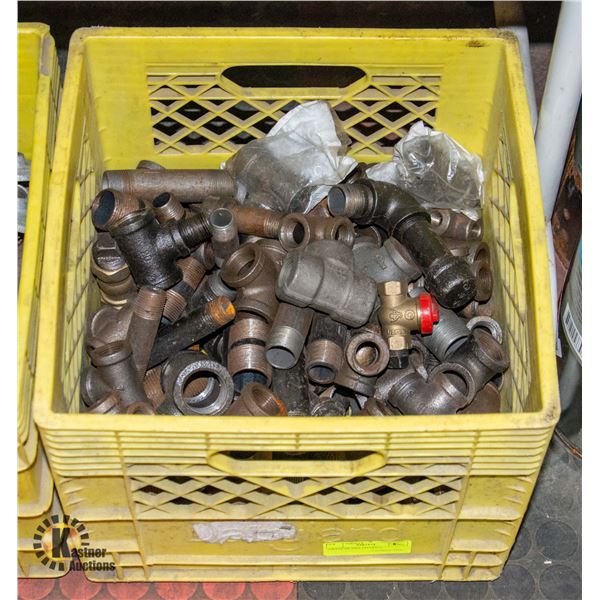 CRATE OF PIPE FITTINGS