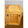 Image 1 : WOODEN SHIPPING CRATE 20-1/2" WIDE, 27" TALL